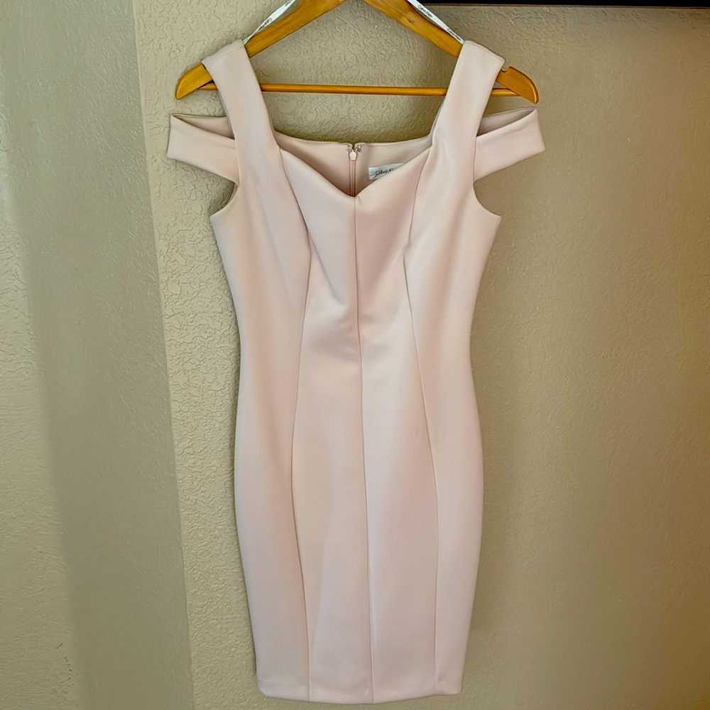 Light pink Calvin’s Klein dress.  Size S
